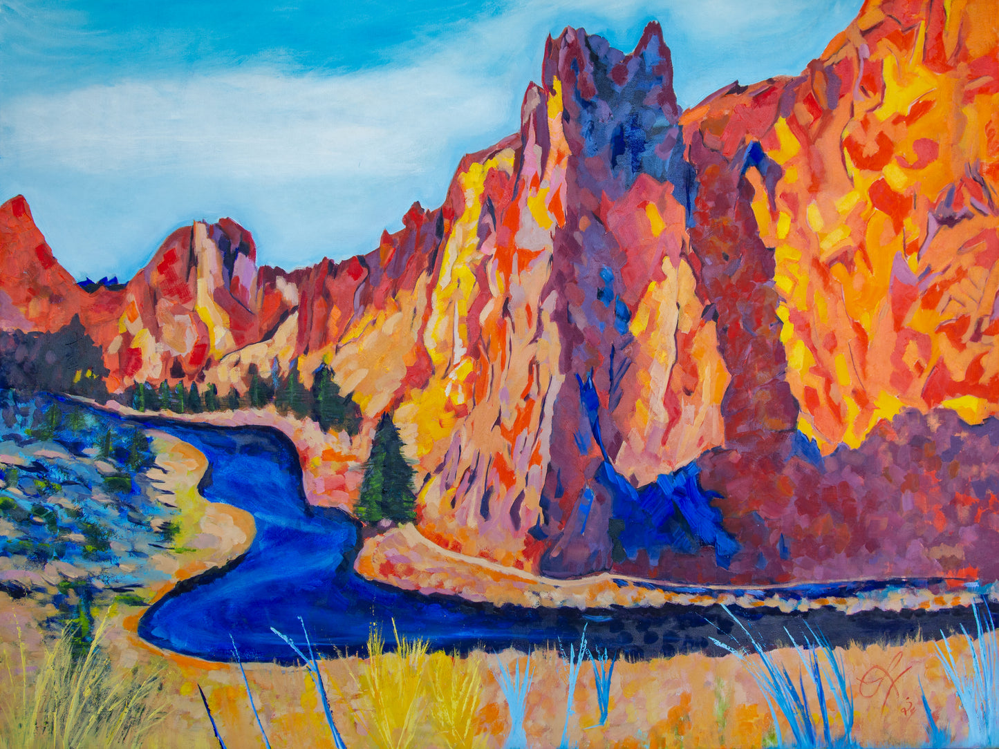 Smith Rock Original Oil Painting