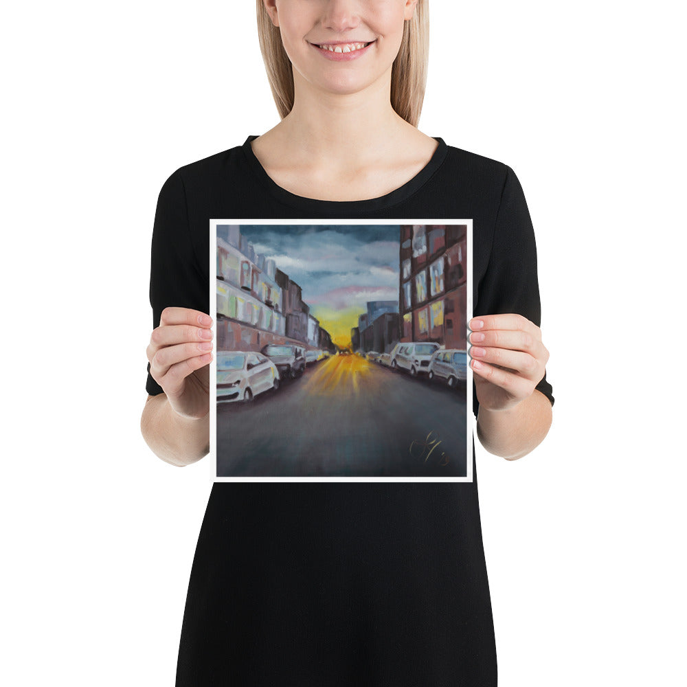 New York Urban Landscape Poster