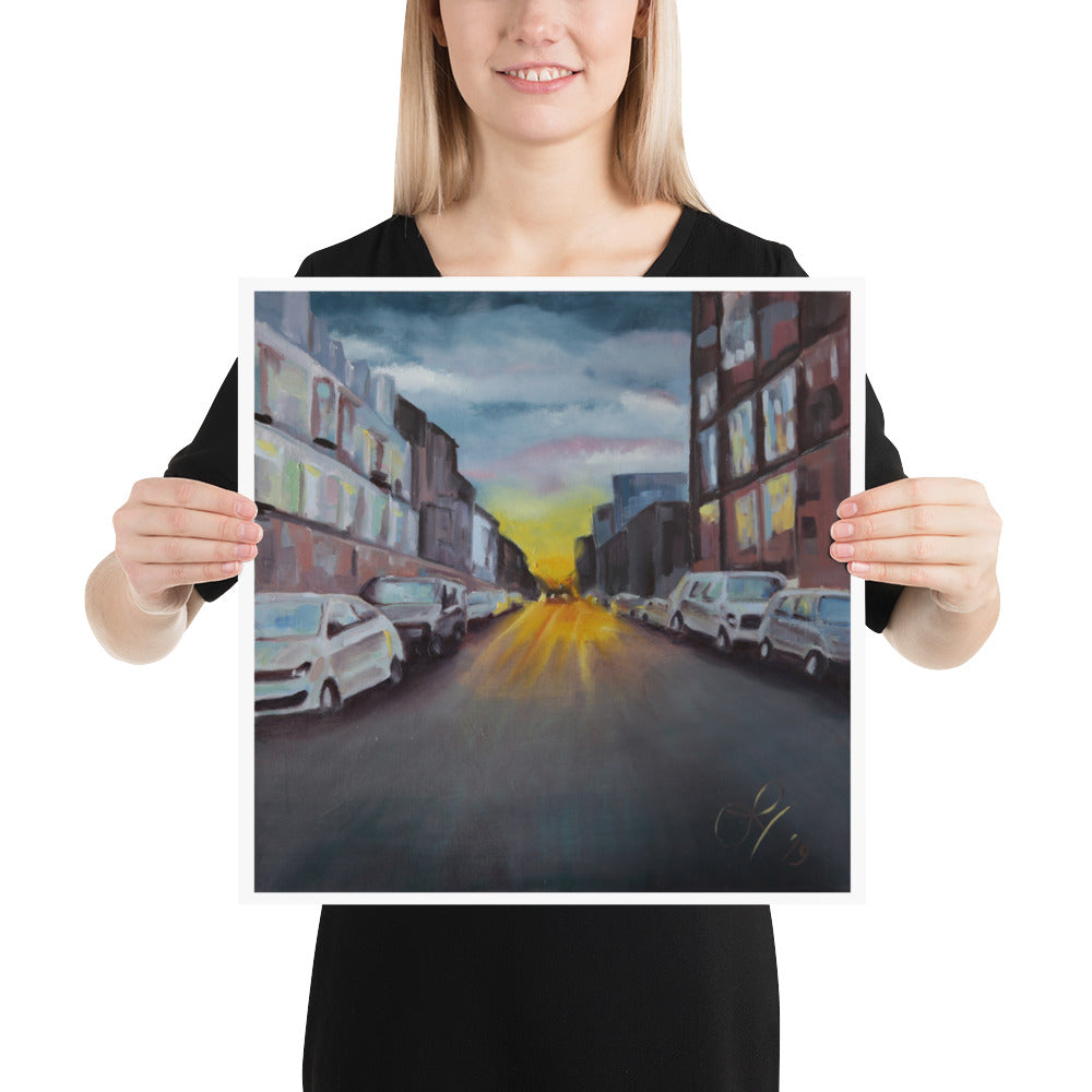 New York Urban Landscape Poster