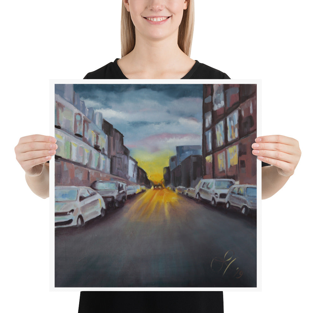 New York Urban Landscape Poster
