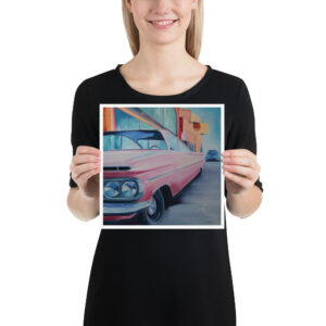 Classic Thunderbird Car Poster
