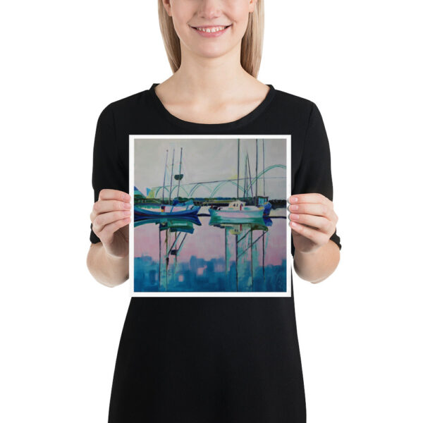 Newport Bay Pacific Ocean Boats Poster