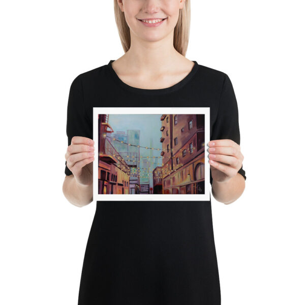 Urban Landscape String of Lights Poster