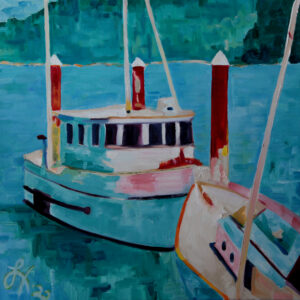 Newport Bay Commercial Fishing Boats